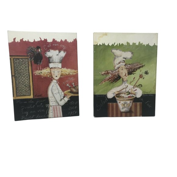 Fun Kitchen Art -Chef Pictures Blonde, Big Haired Female Chef  - Bold & Fun - Picture 2 of 9